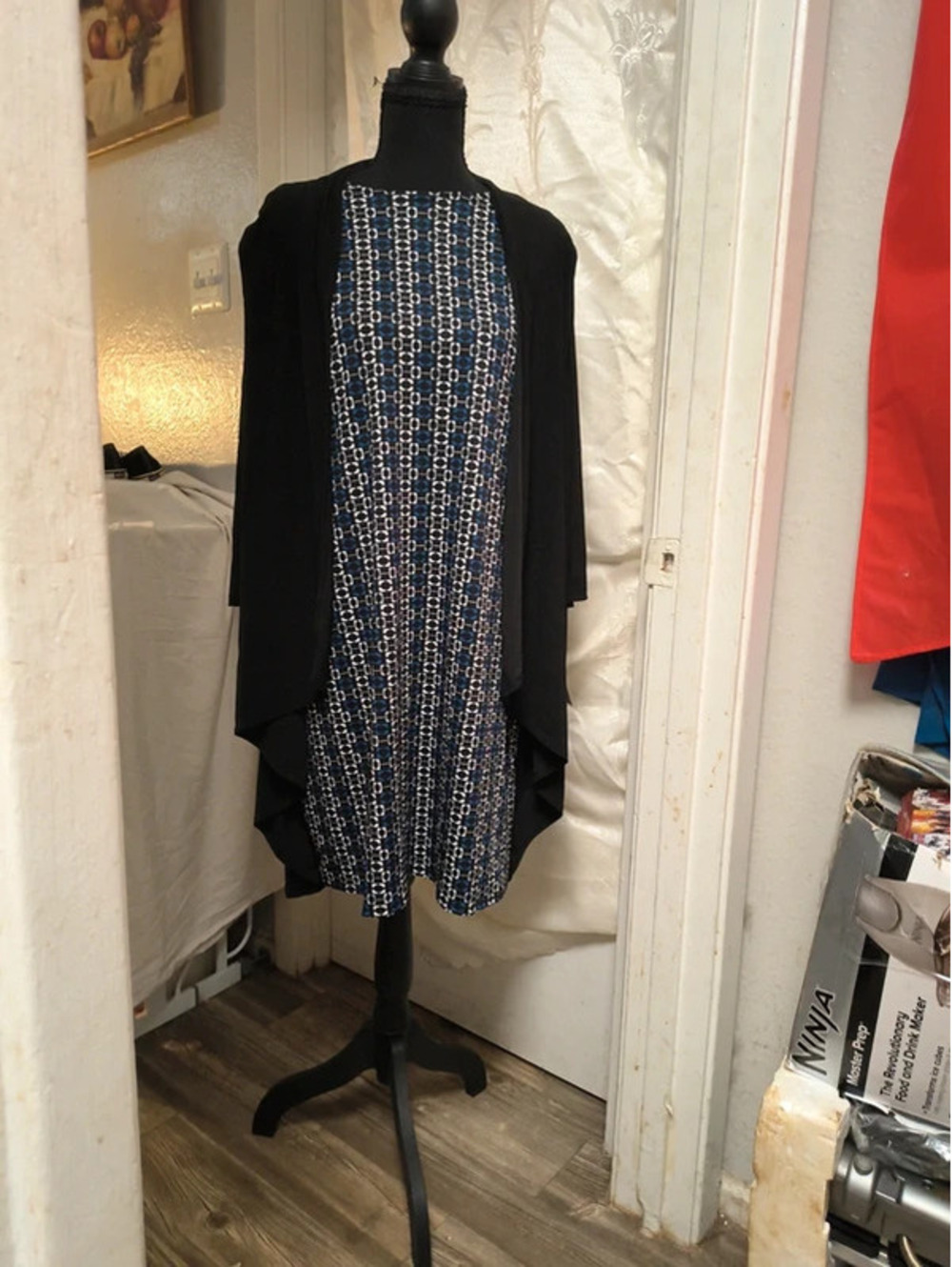 #AshleyBlue #MidiDress #2in1 #NWT #CorporateGoth #Businesswear